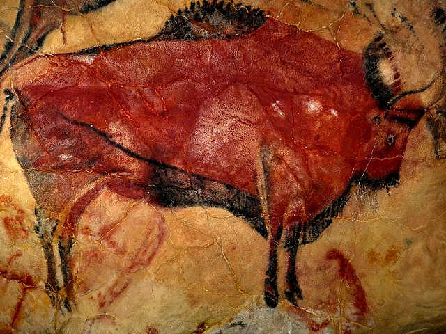 Il rosso utilizzato nelle pitture rupestri ad Altamira