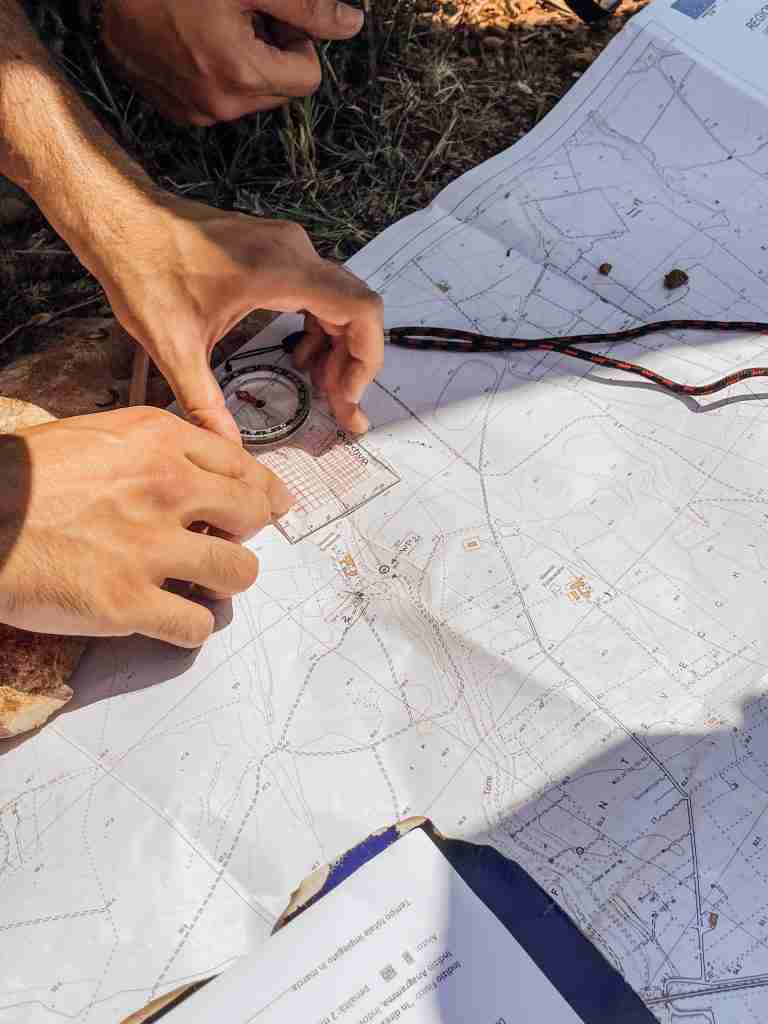 cartina territorio per trekking in Puglia