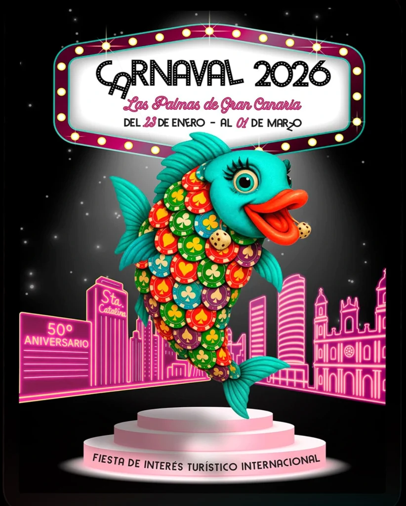 La locandina ufficiale del Carnevale di Las Palmas de Gran Canaria