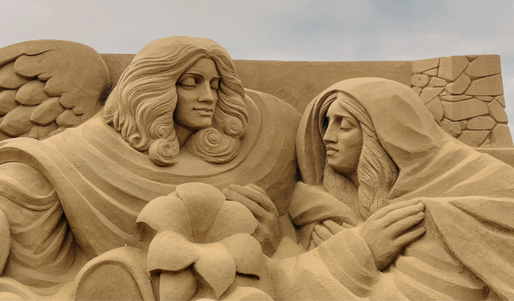 Presepe di sabbia Belén de Arena in Las Canteras a Las Palmas de Gran Canaria