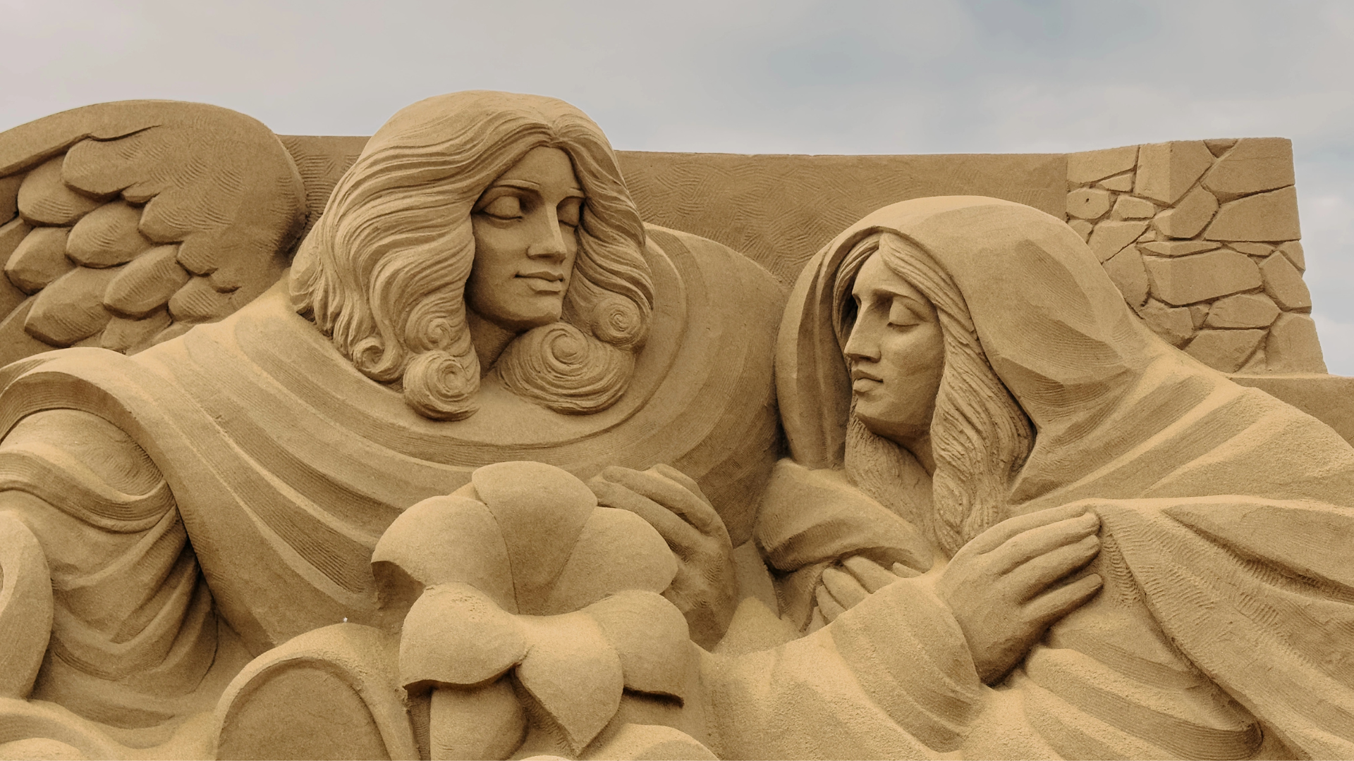 Presepe di sabbia Belén de Arena in Las Canteras a Las Palmas de Gran Canaria
