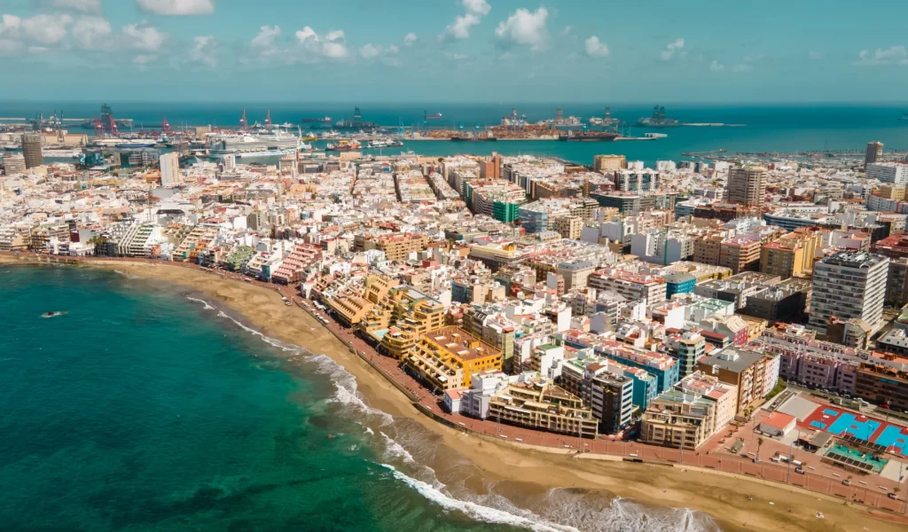 Las Palmas de Gran Canaria vista dall'alto