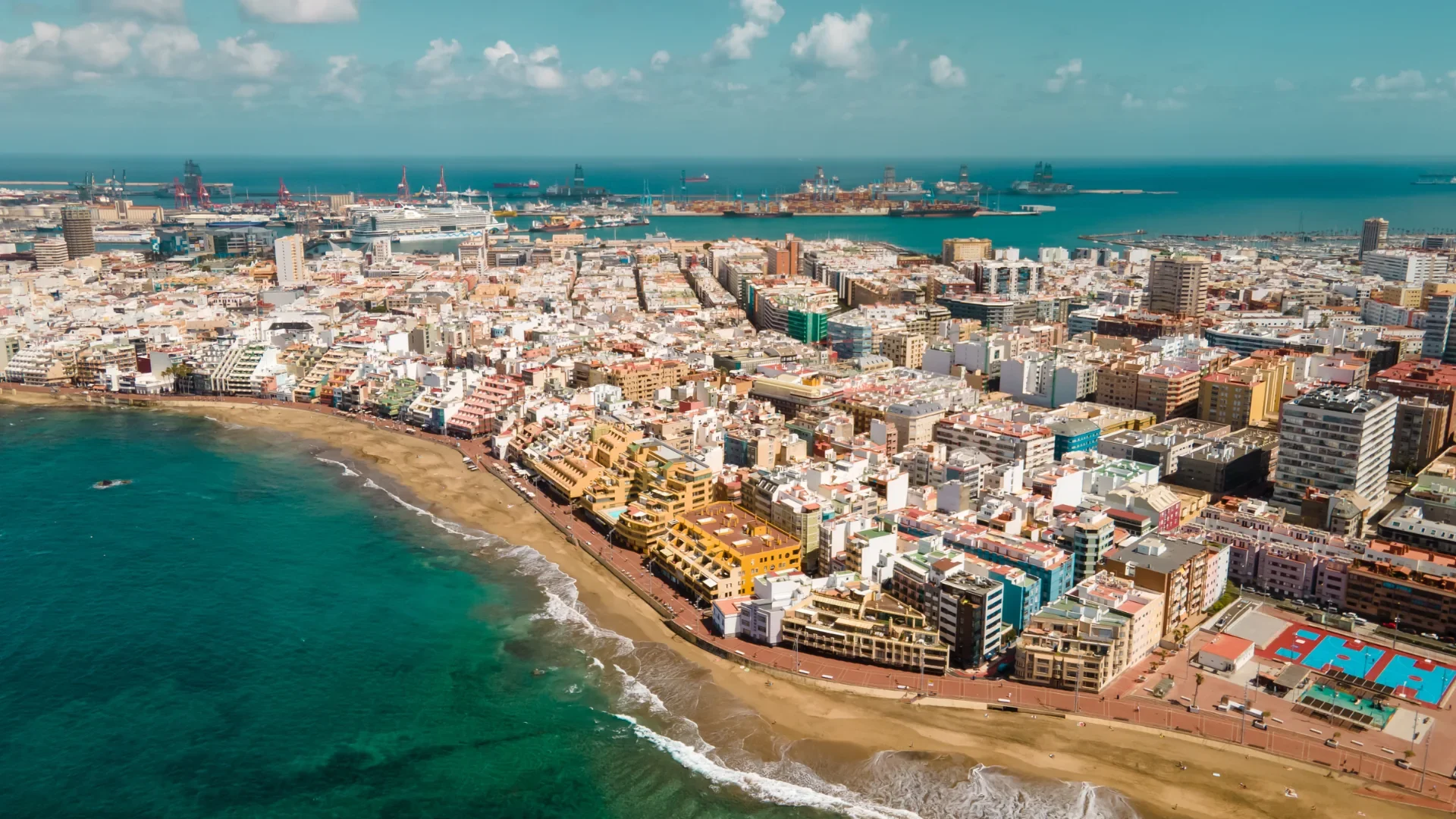 Las Palmas de Gran Canaria vista dall'alto