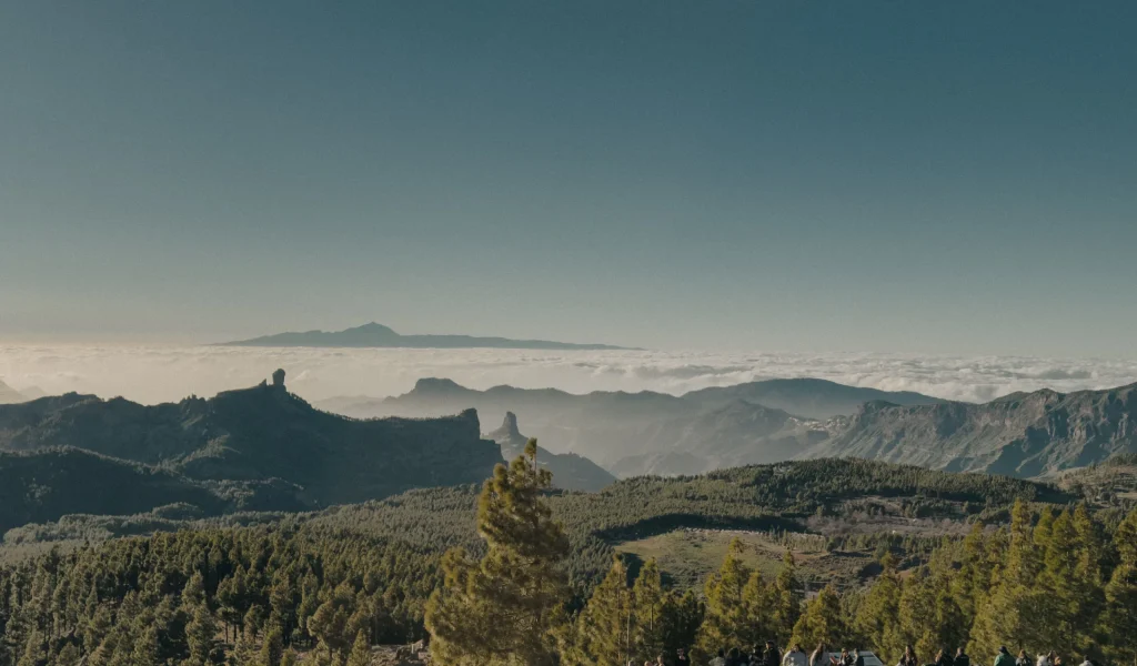 Skyline di Gran Canaria da Pico de Las Nieves
