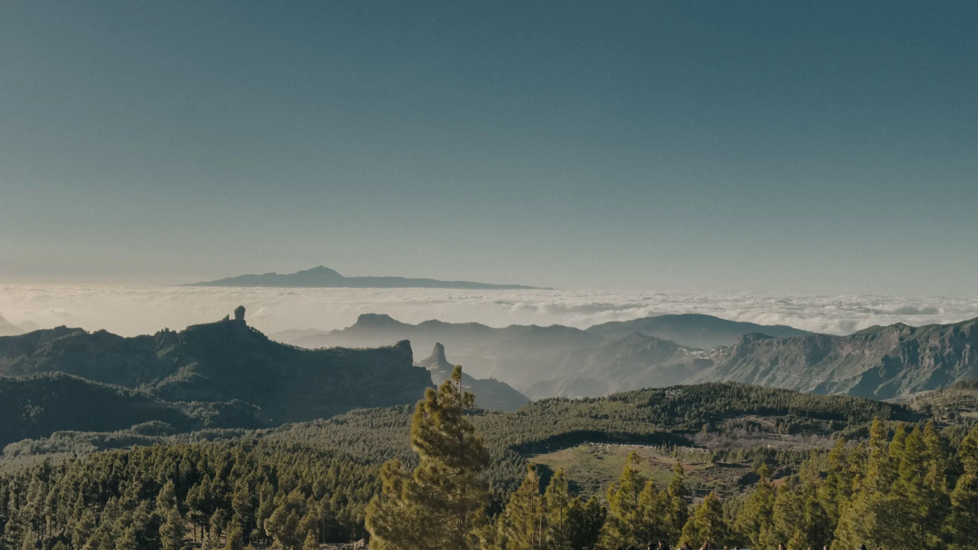 Skyline di Gran Canaria da Pico de Las Nieves